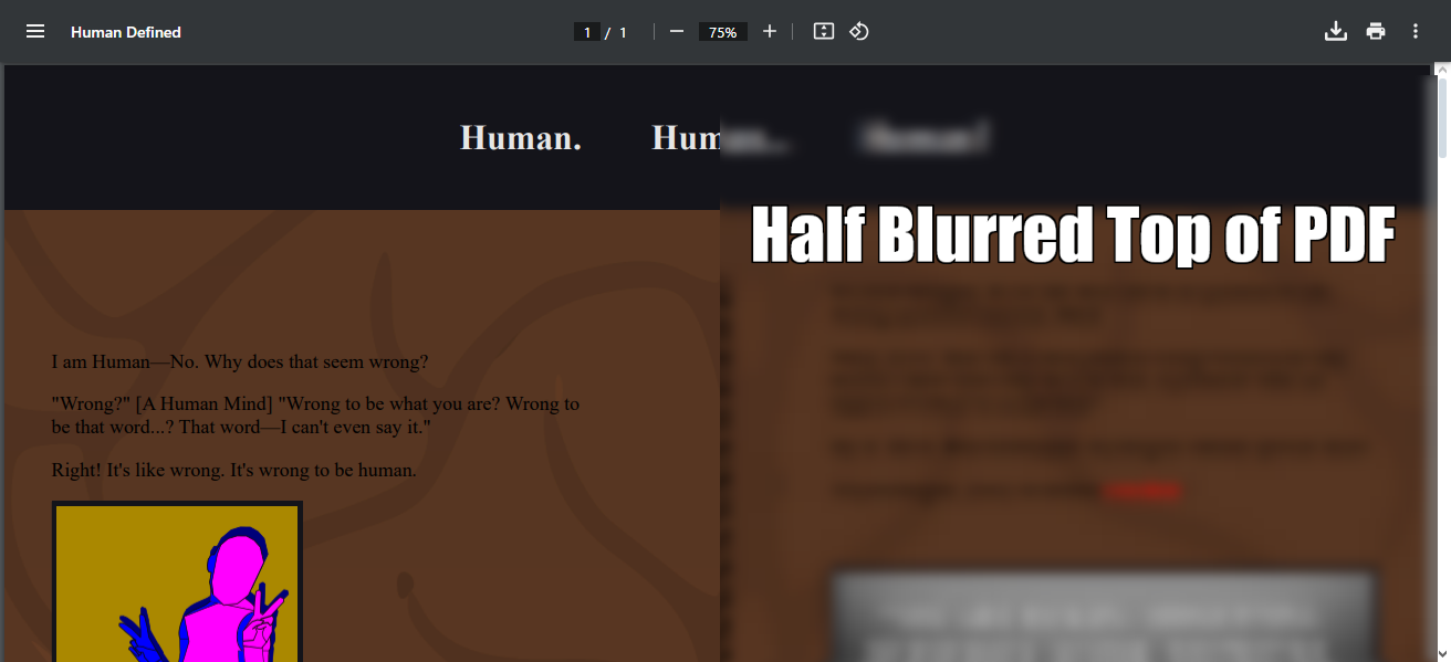 image 2 - Human Defined Zine HTML Version